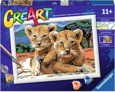 Image de Ravensburger CreArt Peinture sur Numéro - Petits Lionceaux
