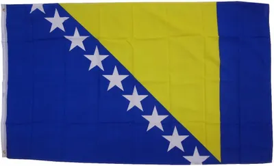 Produktbild von Flagge Fahne Bosnien-Herzogowina 90 x 150 cm - Fahne- reißfest - rissfest - Hissfahne- Hissflagge - Sturmflagge -zum hissen - - keine billige Chinaqualität