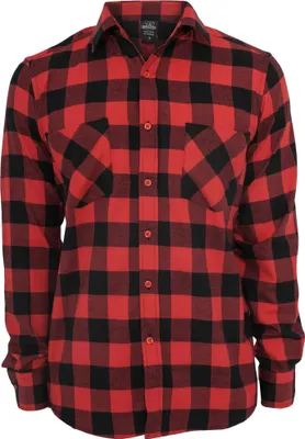 Image de Urban Classics - Chemise pour homme TN342 (4XL) (noir/rouge)