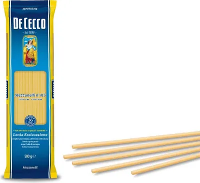Produktbild von De Cecco Pasta 100% Italienisch Mezzanelli n° 415 lange Nudeln 500g