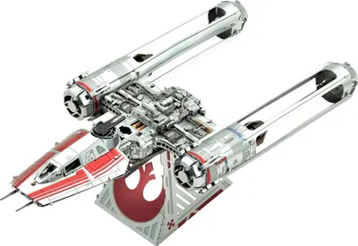 Produktbild von Metal Earth Metallbausätze MMS415 Star Wars “Der Aufstieg Skywalkers” Zorri's Y-Wing Fighter Resistance Metall Modell