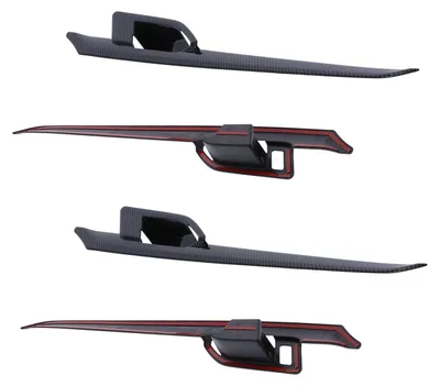 Imagen del producto de Cubierta decorativa para el pomo de la puerta interior, con diseño de fibra de carbono, compatible con el modelo MK8 de los años 2020 y 2021