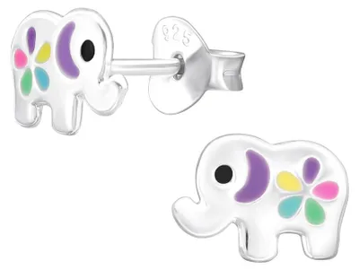 Produktbild von Elefanten Ohrringe Kinder: Ohrstecker Silber 925