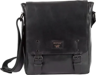 Produktbild von MUSTANG Leder Schultertasche Umhängetasche Natal Paola Shoulder Bag Black schwarz