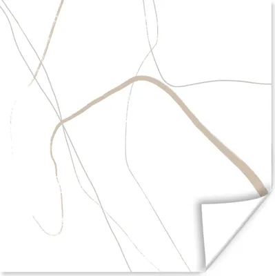 Produktbild von MuchoWow® Poster Abstrakt - Minimalismus - Linienkunst 75x75 cm - Wand Dekoration