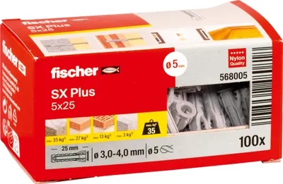Produktbild von Fischer Dübel SX 5x25 100 St.