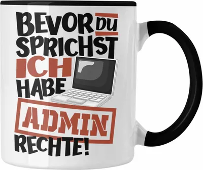 Produktbild von Trendation - IT Techniker Tasse IT Techniker Itler Admin Geschenkidee für IT-Profis (Schwarz)