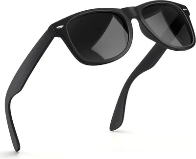 Image de wearPro Lunettes de soleil rétro polarisées protection UV400 - Lunettes vintage unie