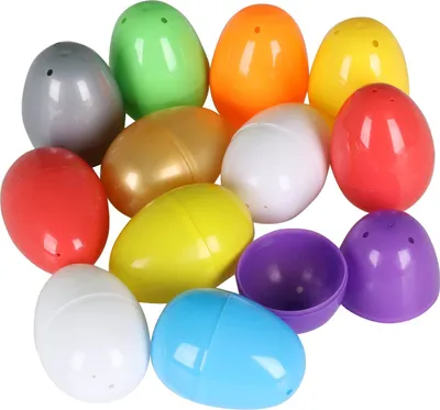 Produktbild von TRIXES Befüllbare Ostereier - 12 bunte Leckerli-Eier aus Plastik - ZV92
