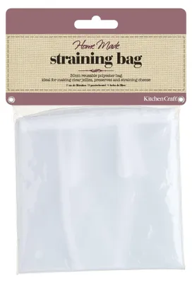 Produktbild von KitchenCraft Passiersieb Set, Marmeladensieb zum Abseihen, Kunststoff und Polyester, Ø 28 cm