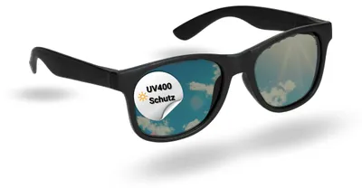Produktbild von Sonnenbrillen umweltfreundlich 'Umi' - Sonnenbrille Herren & Damen - Brille mit UV400 Schutz für den Sommer - schwarz
