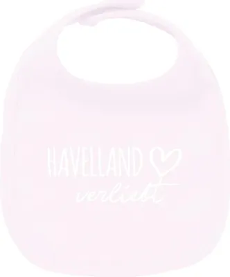Produktbild von Huuraa Unisex Babylatz Havelland verliebt Geschenk Babypink  Baumwolle Havelland Mitbringsel