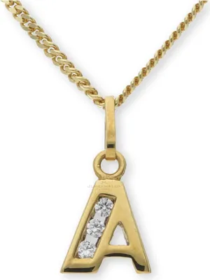 Produktbild von JuwelmaLux Anhänger 333 Gold JL16-02-0011 Buchstabe "A" mit Zirkonia