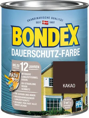 Produktbild von BONDEX Holzfarbe-Dauerschutzfarbe schokobraun 750 ml