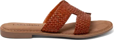 Produktbild von Lazamani Flor Damen Leder-Pantoletten Tan Größe 39