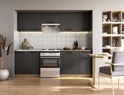 Produktbild von Halmar Kuchnia Daria 240 - antracyt/dąb craft