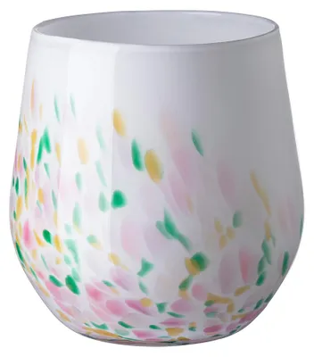 Produktbild von Fink SANJA, Vase, Opalglas, weiß, bunt, L. 16 cm, B. 16 cm, H. 17 cm, D. 16 cm 115432