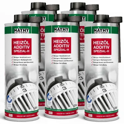 Produktbild von MATHY SPEZIAL-H Heizöl-Additiv 5 x 1,0 l - Additiv für Heizöl und Tankanlagen