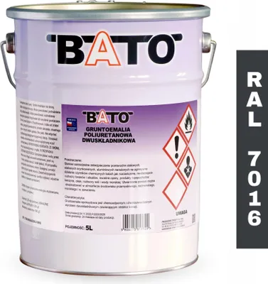 Produktbild von Zweikomponenten-Polyurethan-Grundierung Anthrazit Ral 7016 A 5 L (4,5 L Farbe  + 0,5 L Härter)