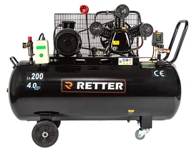 Produktbild von RETTER RT4200 Kompressor 200 L / 10 Bar 4 PS