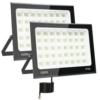 LED-Strahler 150W 2er-Pack, 15000LM, IP66, 6500K, kaltweiß