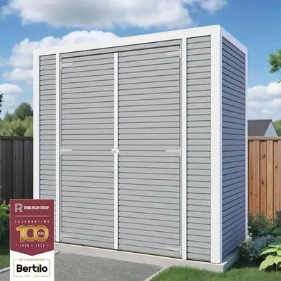 Produktbild von Gartenhaus Bertilo Cubico 1 Fineline 208 x 111 cm hellgrau