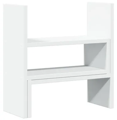Obrázek produktu pro vidaXL Stolní organizér nastavitelný bílý 40x17x41 cm