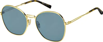 Image de Max Mara MM BRIDGE III GOLD/BLUE 57/18/140 Lunettes de soleil pour femmes