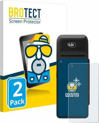 Produktbild von 2x BROTECT Schutzfolie für Verifone T650c Displayschutz Displayschutzfolie Folie Matt Entspiegelungsfolie