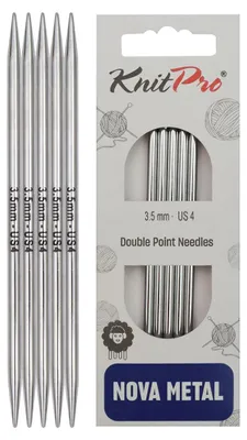 Sockennadeln Doppelspitz Metall 10 cm 3,5 mm 5 Stück