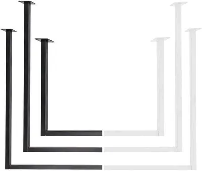 Produktbild von Famanu Kleiderstange U-förmiger Halter für Wandmontage - 60 cm x 60 cm, schwarz oder weiß