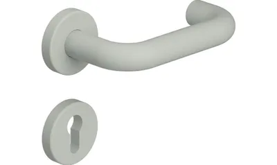Produktbild von HEWI 111 Rosetten Türdrückergarnitur reinweiß matt (Lochung: PZ) Lochung: PZ