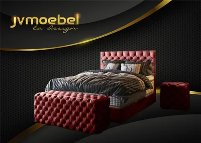 Produktbild von Luxus Bett Boxspringbett Schlafzimmer Betten Design Möbel Samt Matratze Komplett