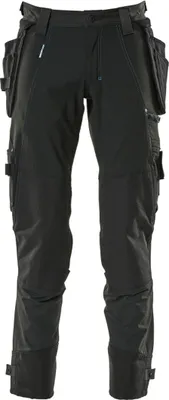 Zdjęcie produktu dla MASCOT 17031-311-09, Spodnie, Każda płeć, Czarny, Elasthan, Nylon, 235 g/m², STANDARD 100 by OEKO-TEX