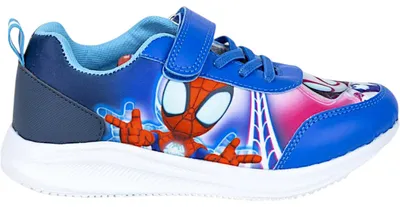 Produktbild von Kinder Sneaker Spidey Blau Größe 23 mit Klettverschluss, federleichter EVA-Sohle und atmungsaktivem Mesh