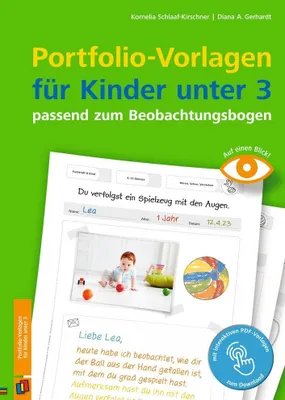 Produktbild von Portfolio-Vorlagen für Kinder unter 3 - passend zum Beobachtungsbogen