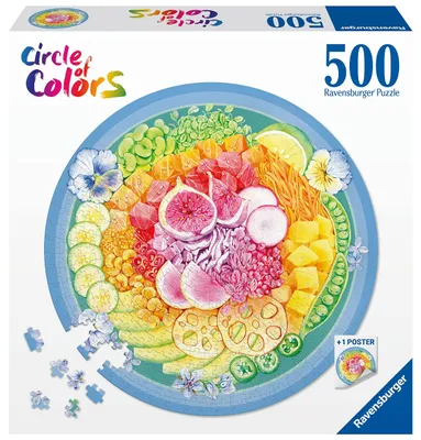 Obrázek produktu pro Ravensburger Puzzle Circle of Colors Poke Bowl (počet dílků: 500) - Ravensburger Spieleverlag 17351 - (Počet dílků / až 500)