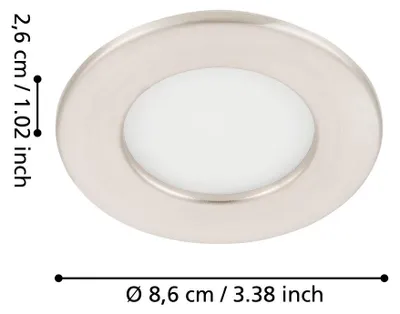 Immagine prodotto di EGLO Fueva 5, faretto da incasso, LED, 220-240 V, acciaio satinato, bianco
