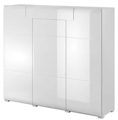 Produktbild von Kommode DELTO TL76 weiß / weiß Hochglanz