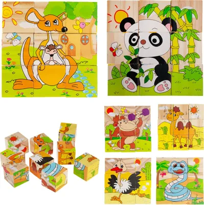Obrázek produktu pro Trekey Pulzzle Animals 6W1 Zoo pro děti 9 prvků