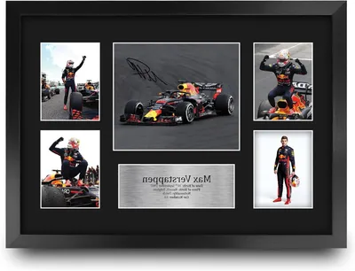 Productafbeelding van Gesigneerde Presentatie Display - Fan Memorabilia - Cadeau Idee - A3 Ingelijst - 33x44 cm - Zwart