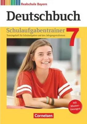 Immagine prodotto di Deutschbuch 7. Jahrgangsstufe - Realschule Bayern - Schulaufgabentrainer mit Lösungen