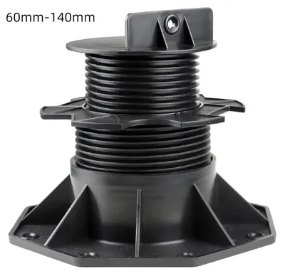 Obrázek produktu pro Terasové podložky – výškově nastavitelné podložky 18–140 mm – plast – pro terasy z WPC a dřeva – 10 ks – barva C