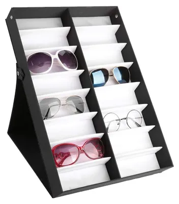 Produktbild von Glasögendisplay mit 16 Fächern - Mitteldichte Faserplatte - Dioche1g608xaydt