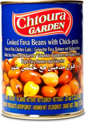 Produktbild von Chtoura Garden Foul Medammas mit Kichererbsen in Dose 475g
