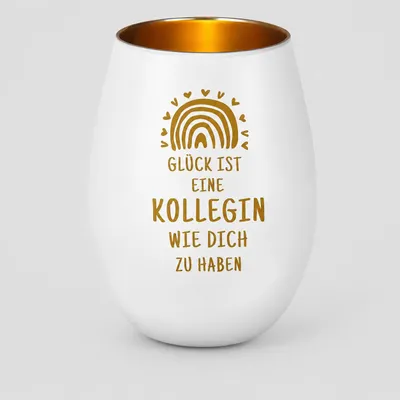 Personalisiertes Windlicht als Abschiedsgeschenk für Kollegen