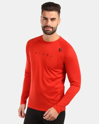 Produktbild von Herren-Thermo-Langarmshirt aus Wolle Kilpi MAVORA TOP-M, ROT, Größe M