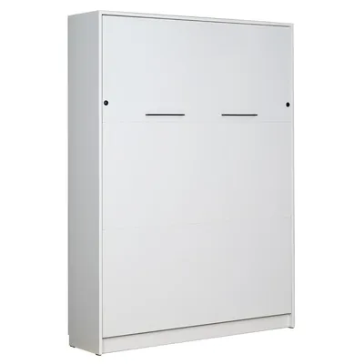 Produktbild von Schrankbett Wandbett Klappbett vertikal SBV 140x200 mit Gasdruckfedern weiß