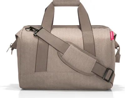 Produktbild von reisenthel allrounder M, Reisetasche, Sporttasche, Tasche, Herringbone Mokka, 18 L, MS6054