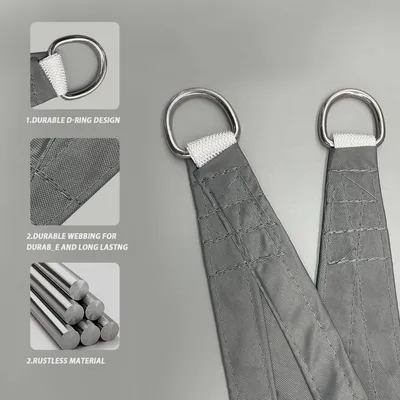 Immagine prodotto di Tenda da sole rettangolare impermeabile, dimensioni 3x3x4,3 metri, con 3 corde di fissaggio, protezione UV, per uso esterno